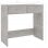 Mesa de madeira compensada cinza concreto Vidaxl 80x40x75 cm