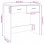 Vidaxl bureau en contreplaqué chêne marron 80x40x75 Cm