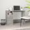 Vidaxl bureau avec tiroirs contreplaqué gris béton 102x50x76 Cm