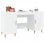 Vidaxl Bureau Contreplaqué Blanc 140x50x75 Cm