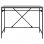 Vidaxl bureau en fer contreplaqué Sonoma gris 100x50x75 Cm