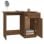 Vidaxl bureau en contreplaqué chêne marron 100x50x76 Cm