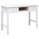 Vidaxl bureau en bois de Paulownia massif blanc 108x45x76 Cm