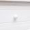 Vidaxl bureau en bois de Paulownia massif blanc 108x45x76 Cm