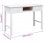 Vidaxl bureau en bois de Paulownia massif blanc 108x45x76 Cm