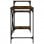 Vidaxl bureau avec étagères en fer et bois chêne fumé 135x50x90 Cm