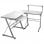 Vidaxl Scrivania Angolare In Compensato Bianco 132x112x99 Cm
