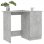 Vidaxl Bureau Contreplaqué Gris Béton 100x50x76 Cm