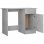 Vidaxl Bureau Contreplaqué Gris Béton 100x50x76 Cm