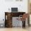 Vidaxl bureau contreplaqué chêne fumé 100x55x75 Cm