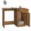 Vidaxl Bureau Contreplaqué Chêne Fumé 100x50x76 Cm