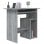 Mesa de madeira compensada Vidaxl Sonoma cinza 80x45x74 cm