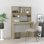Mesa Vidaxl Com Prateleiras Contraplacado Carvalho Sonoma 102x45x148cm