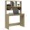 Mesa Vidaxl Com Prateleiras Contraplacado Carvalho Sonoma 102x45x148cm