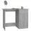 Vidaxl bureau contreplaqué Sonoma gris 100x50x76 Cm