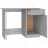 Vidaxl bureau contreplaqué Sonoma gris 100x50x76 Cm