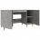 Vidaxl Escritorio De Madera Contrachapada Gris Hormigón 140x50x75 Cm