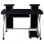 Vidaxl Escritorio Ordenador Madera Contrachapada Negro 110x52x88,5 Cm