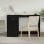 Mesa Vidaxl com gaveta contraplacado preto 115x50x75 cm