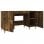 Mesa Vidaxl em contraplacado de carvalho fumado 140x50x75 cm