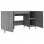 Vidaxl bureau contreplaqué Sonoma gris 140x50x75 Cm
