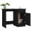 Vidaxl Bureau Contreplaqué Noir 100x50x76 Cm