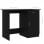 Vidaxl Bureau Contreplaqué Noir 100x50x76 Cm