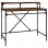 Vidaxl bureau en fer et contreplaqué chêne fumé 100x50x90 Cm