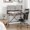 Vidaxl bureau en fer et contreplaqué chêne fumé 100x50x90 Cm