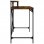 Vidaxl bureau en fer et contreplaqué chêne fumé 100x50x90 Cm