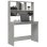 Vidaxl Bureau étagère en contreplaqué gris béton 102x45x148cm