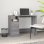 Mesa Vidaxl com gavetas contraplacado cinzento Sonoma 102x50x76 cm