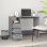 Mesa Vidaxl com gavetas contraplacado cinzento Sonoma 102x50x76 cm