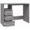 Mesa Vidaxl com gavetas contraplacado cinzento Sonoma 102x50x76 cm