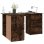 Bureau d'angle contreplaqué de chêne fumé Vidaxl 145x100x76cm