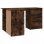 Bureau d'angle contreplaqué de chêne fumé Vidaxl 145x100x76cm