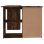 Bureau d'angle contreplaqué de chêne fumé Vidaxl 145x100x76cm