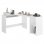 Vidaxl Escritorio Forma De L Contrachapada Blanco Brillo 120x140x75 Cm