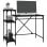Mesa Vidaxl com prateleiras contraplacado preto 105x50x90 cm