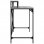 Mesa Vidaxl Ferro e Contraplacado Cinza Sonoma 100x50x90 Cm