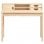 Vidaxl bureau en bois de pin massif 110x50x93 Cm
