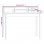 Vidaxl bureau en bois de pin massif 110x50x93 Cm