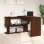 Vidaxl Bureau d'angle Contreplaqué Couleur Chêne 200x50x76cm