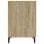 Mesa de madeira compensada Vidaxl Sonoma cor carvalho 140x50x75 cm