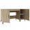 Mesa de madeira compensada Vidaxl Sonoma cor carvalho 140x50x75 cm