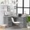 Vidaxl Sonoma bureau d'angle en contreplaqué gris 145x100x76 Cm