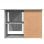 Vidaxl Sonoma bureau d'angle en contreplaqué gris 145x100x76 Cm