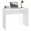 vidaXL Escritorio de madera contrachapada blanco brillo 90x40x72 cm