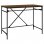 Vidaxl Bureau en fer contreplaqué Chêne marron 100x50x75cm