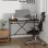 Vidaxl Bureau en fer contreplaqué Chêne marron 100x50x75cm